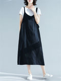 Women's Spring Summer Cotton Linen Slip Dresses