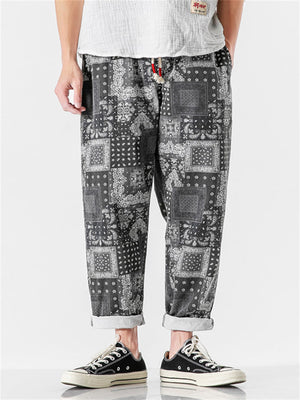 Loose Casual Straight-leg Pants