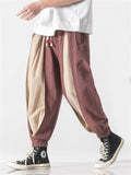 Men's Retro Splice Harem Pants