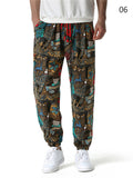 Trendy Cotton Printed Lantern Pants for Men