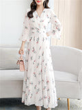 Chiffon French Style Elegant Ladies Dresses