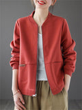 Fashion Zipper Casual Women Jackets