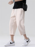 Cotton Linen Fashion Simple Straight Leg Men's Pants