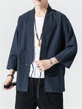 Cissot Casual Loose Comfy Kimono Shirts for Men