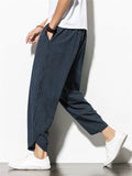 Comfort Casual Striped Linen Pants for Men