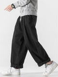 Men's Hongkong Style Wide Leg Harem Denim Pants