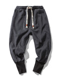 Winter Drawstring Thick Ankle-Banded Pants