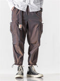 Loose Solid Color Ankle Banded Pants