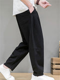 Men's Cotton Linen Chinese Style Simple Lantern Pants