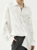 Men's Loose Cozy Chinese Style Dragon Print Shirts