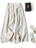 Casual Solid Color Wide Leg Pants