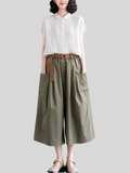 Relaxed Casual Cropped Ladies Pants On Sale