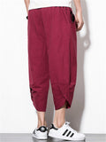 Comfy Embroidered Wide Leg Cropped Pants