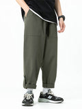 Boys Casual Cargo Loose Solid Color Pants