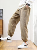 Straight Leg Corduroy Solid Warm Long Pants For Men