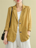 Loose Comfy Cotton Linen Casual Jackets