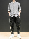 Men's Fashion Streetwear Summer Linen Sets