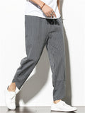 Comfort Casual Striped Linen Pants for Men