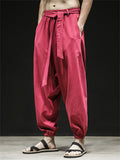 Loose Elastic Large  Size Pants For Men