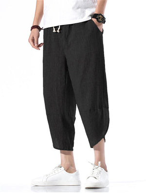 Trendy Comfy Solid Color Pants With Pockets