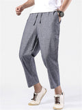 Men's Fashion Stripe Cropped Pants