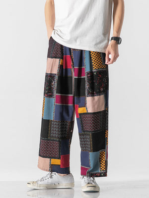 Retro Drawstring Cotton Linen Pants