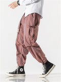 Loose Solid Color Ankle Banded Pants