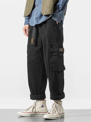 Summer Thin Trendy Joggers Long Cargo Pants For Men