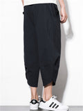 Comfy Embroidered Wide Leg Cropped Pants