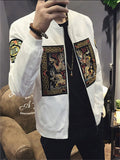 Chinese Dragon Printed Thin Style Men's Jackets