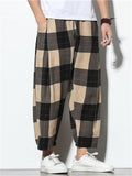 Casual Linen Bloomers Loose Pants