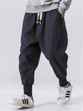 Comfort Drawstring Banded Ankle Linen Pants