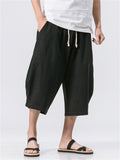 Chinese Style Loose Linen Harem Pants