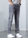 Korean Style Stretch Modern Slim Fit Men's Jeans