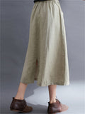 Large Size Literary Linen Women's Skirts