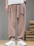 Men's Cotton Linen Chinese Style Simple Lantern Pants