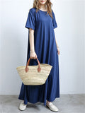 Simple Japanese Style Summer Slim Women's Dresses