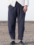 Plus Size Cotton Linen Casual Harem Men's Pants