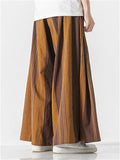 Stripe Pattern Ｗide Leg Loose Pants For Men