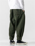 Keep Warm Solid Color Woolen Pants