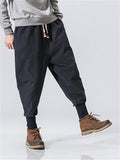 Comfort Drawstring Banded Ankle Linen Pants