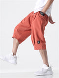 Stylish Summer Large Size Solid Drawstring Male Short Pants