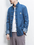 Men's Retro Buckles Denim Jackets