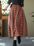 Tingfly Design Printed Vogue Gentle Long Skirt