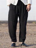 Plus Size Cotton Linen Casual Harem Men's Pants