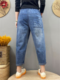 Female Vintage Washed Embroidered Perfect Jeans