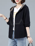 New Loose Hooded Casual Ladies Jackets