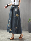 Vintage Rabbit Printed Women's Skirt