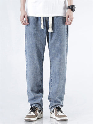 Men's Straight Leg Loose Jeans