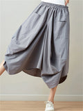 Linen Bloomers Solid Color Skirts In Stock